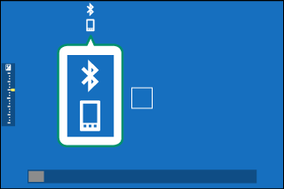 X-T5: the white Bluetooth icon once a phone is linked.